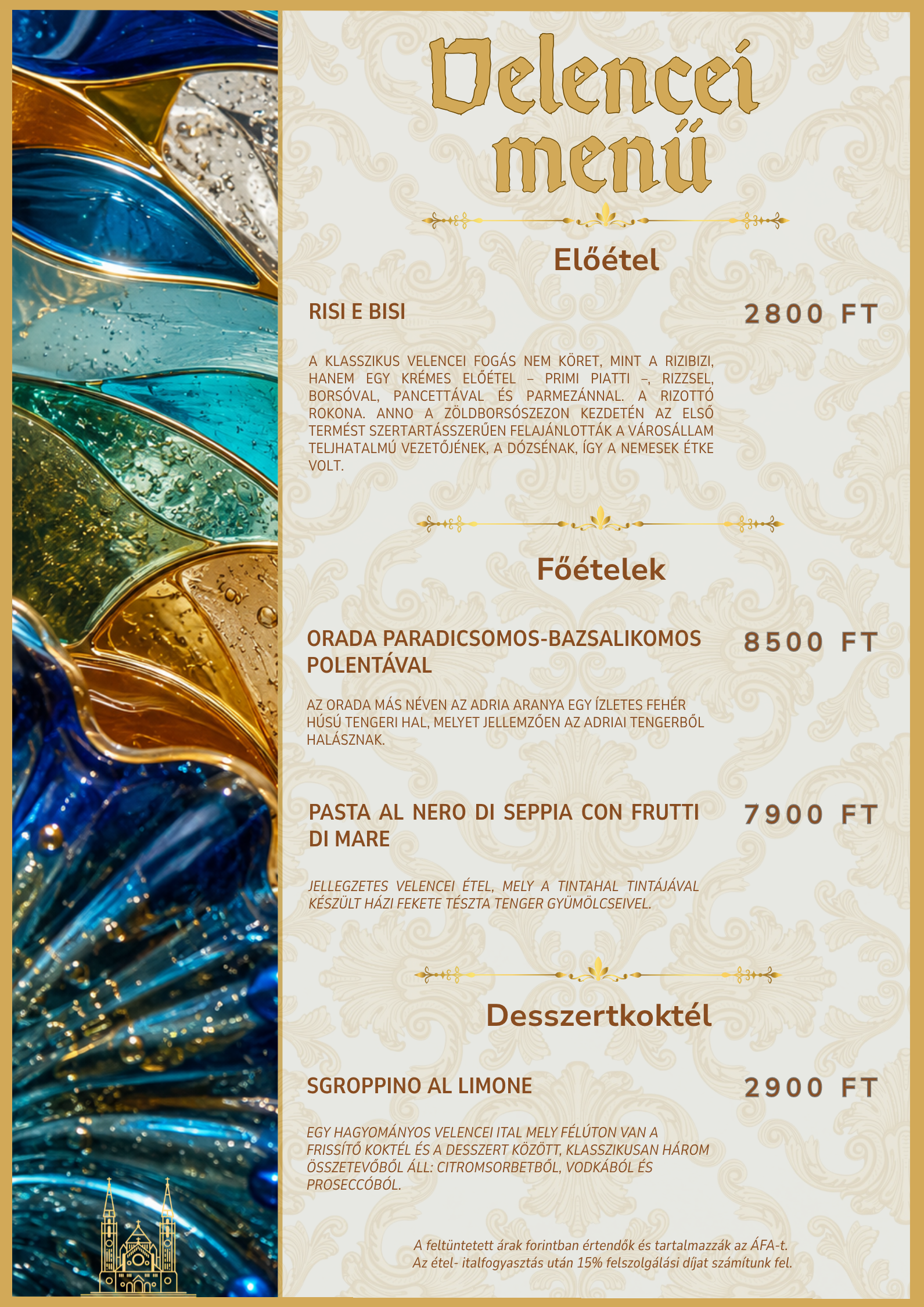 Velence esemény grafika